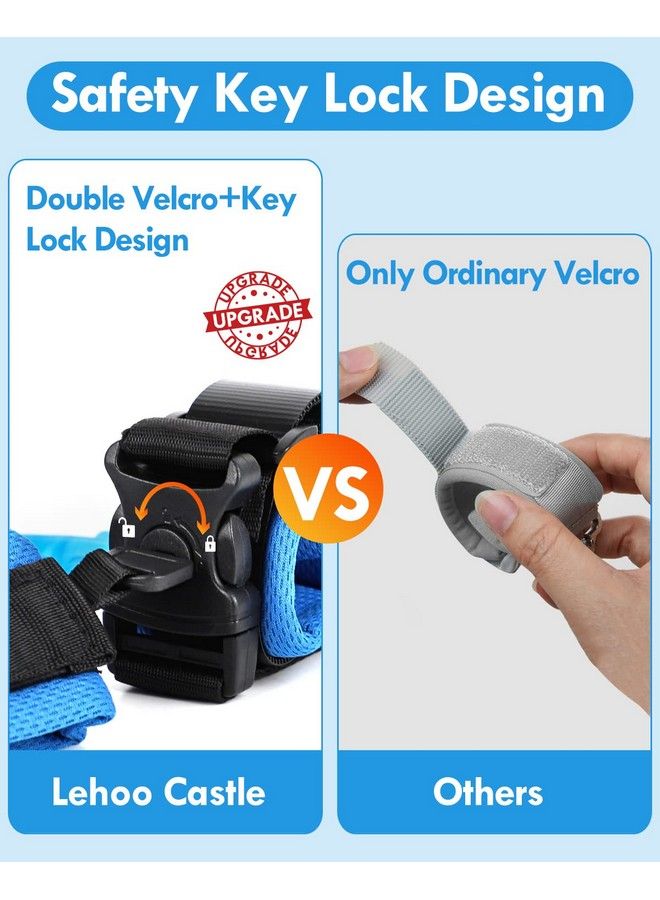 Toddler Leash For Walking Baby Leashes For Toddlers 4In1 Kid Harness With Leash Child Safety Leash Anti Lost Wrist Link (Whale)