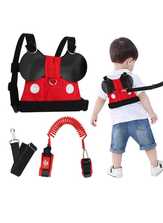 Toddler Leash For Walking Baby Leashes For Toddlers Boys 4In1 Kid Harness With Leash Child Safety Leash Anti Lost Wrist Link (Mickey)