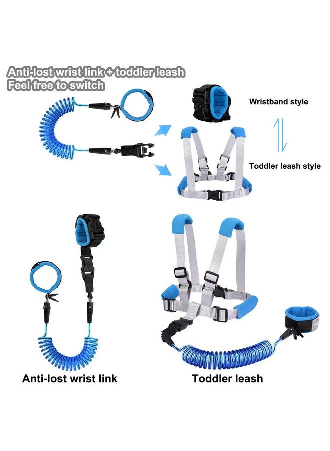 2 In 1 Toddler Leash Anti Lost Wrist Link For Toddlers Toddler Harness Baby Leash Leash For Toddlers Wrist Leashes Child Leashes For Toddlers Not Easy To Open Without Key
