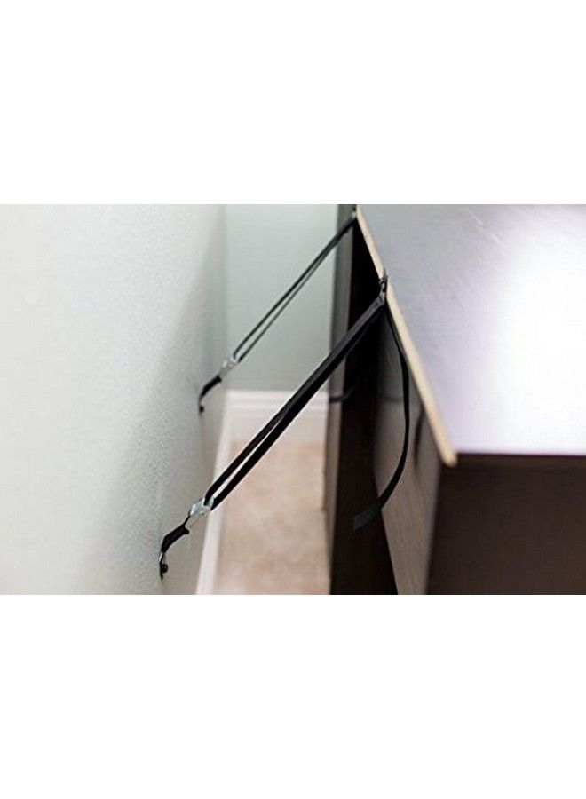 Baby Safety Metal Tv Straps Furniture Antitip Straps Heavy Duty Strap All Flat Screen Tv/Furniture 2 Pack