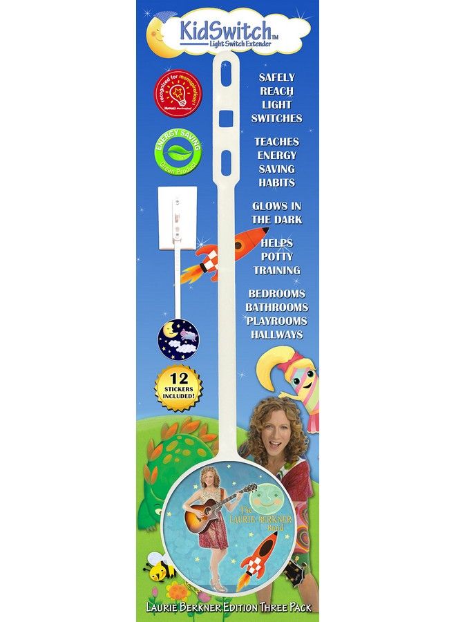 Lightswitch Extension For Toddlers Laurie Berkner Edition 3 Count Includes 12 Themed Art Decals Multiaward Winning!