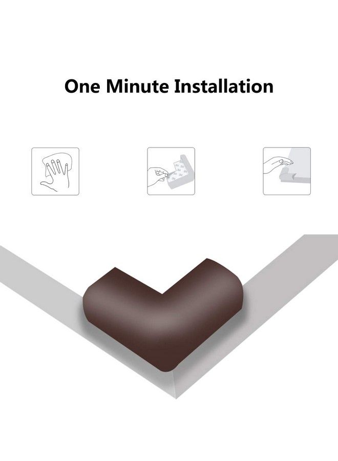 Corner Protector Baby Proof ; Corner Guard Child Safety For Babies Toddlers Kids ; Foam Corner Covers For Furniture Table Desk ; 8 Pack (Brown)