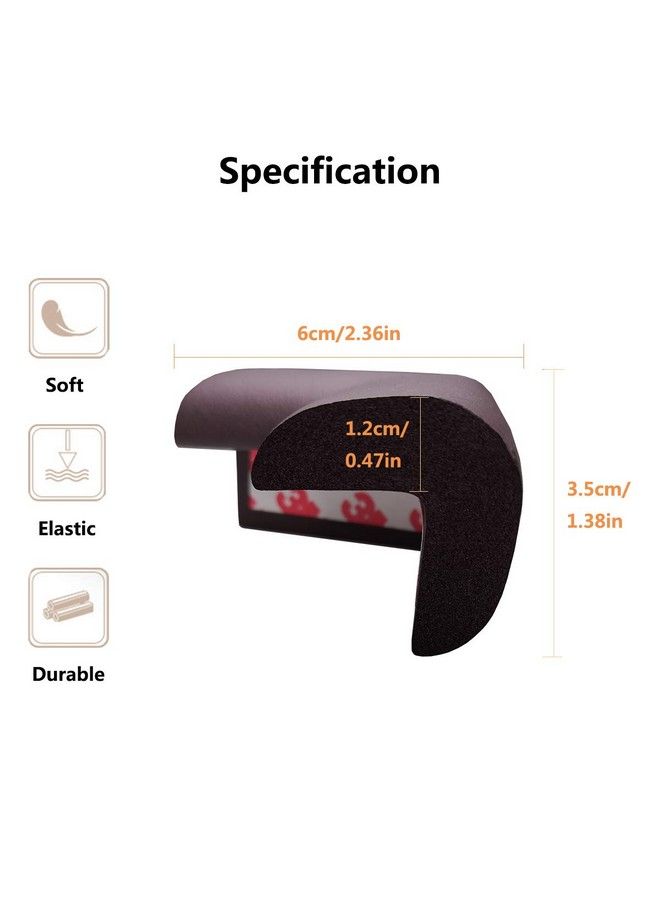 Corner Protector Baby Proof ; Corner Guard Child Safety For Babies Toddlers Kids ; Foam Corner Covers For Furniture Table Desk ; 8 Pack (Brown)