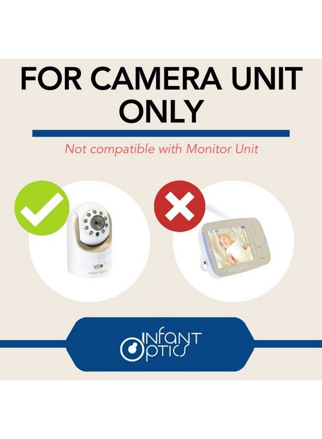 Infant Optics Official Power Cord Adapter For Dxr8 Camera Unit (Not Compatible With Monitor Unit. 2019 Original Infant Optics Accessory) White