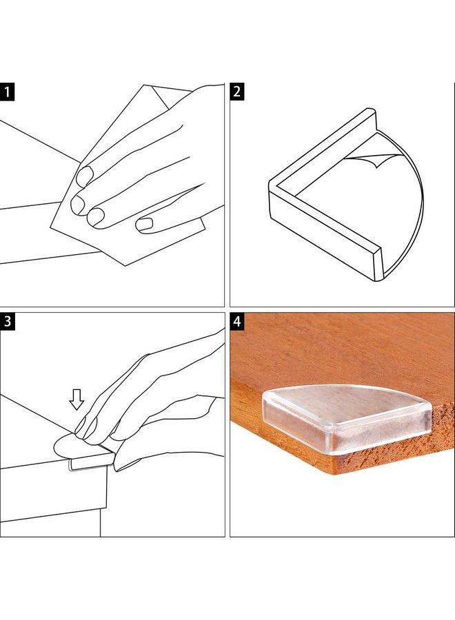 [36 Pack] Slim Clear Edge Bumpers Tomorotec Corner Protectors Edge Guards Corner Cushion For Baby Safety For Furniture Slim Table Windows Bed And Etc