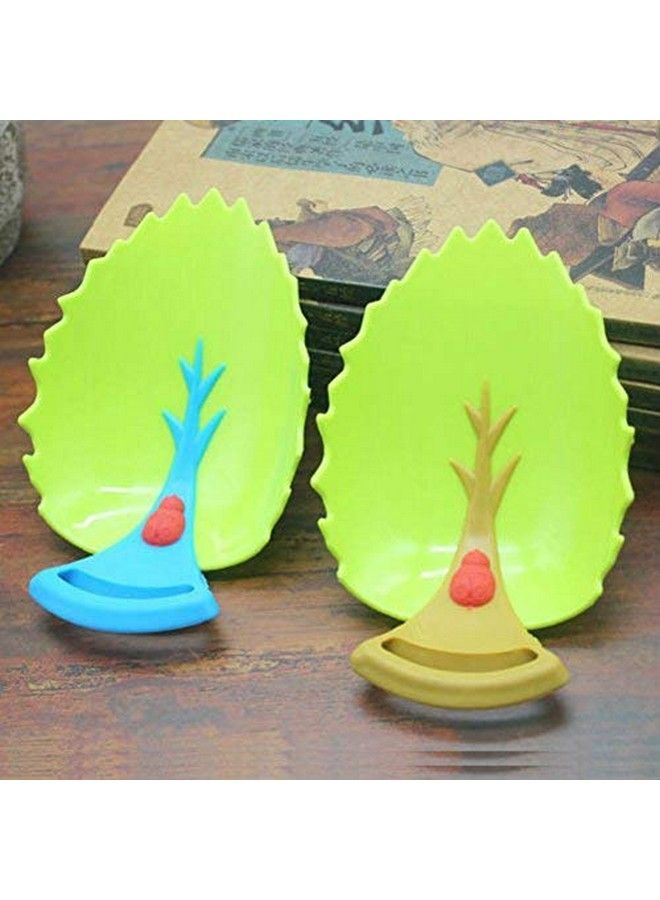 2 Pcs/Pack Safe Baby Faucet Extenders Natural Leaves Design Faucet Handle Extensions Sink Handle Extenders For Babiestoddlerskids And Children（Brown And Blue）