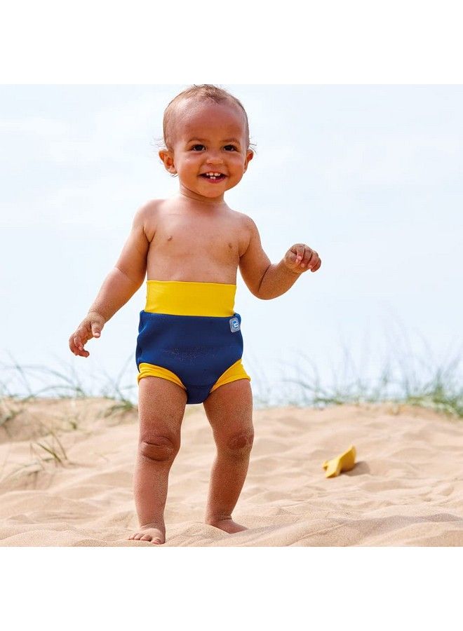 Happy Nappy Navy & Yellow 03 Months