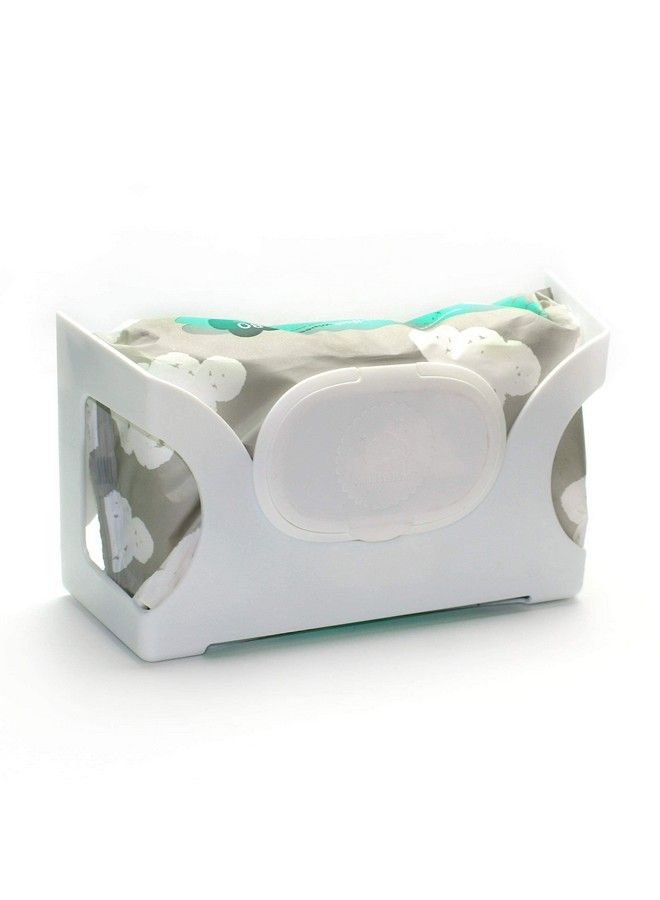 Baby Wet Wipes Hand Wipes Wall Dispenser ; Mounts On A Wall And Holds Up To An 84 Count Pack Of Wipes ; Keeps Wipes Always Within Easy Reach Of Messes ; Onehanded Wipes Dispensing