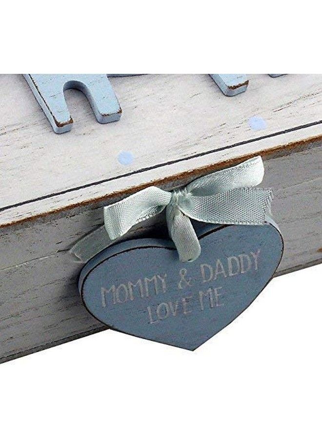 Baby Boy Wooden Memories Keepsake Box Vintage Style