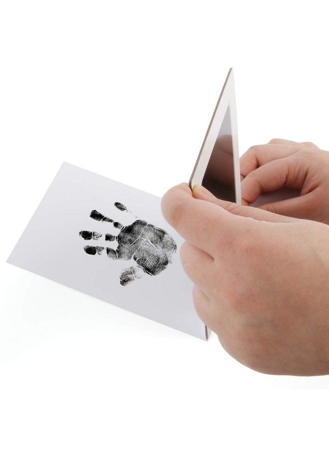 Baby Footprint Handprint Pet Paw Print Kit With 4 Ink Pads And 8 Imprint Cards