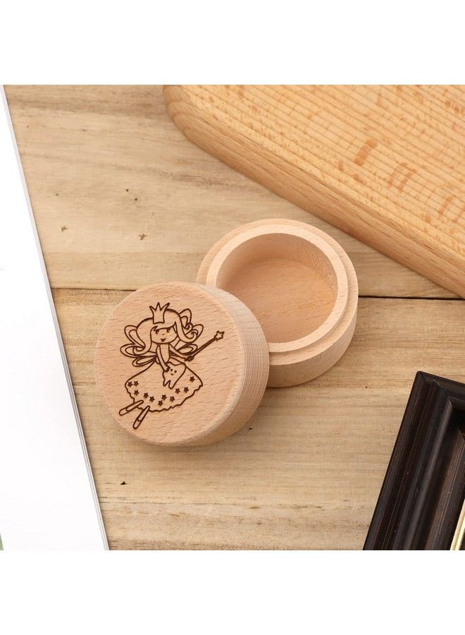 Tooth Fairy Box Wooden Baby Tooth Storage Box Portable Tooth Fairy Storage Box Milk Teeth Container Box Cute Lost Tooth Holder Keepsake To Keep The Childhood Memory
