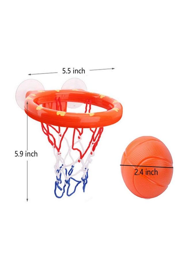Bathtub Fun Basketball Hoop Balls Set Bathroom Shooting Game Toy For Toddler Kids Children Baby Bath Tub