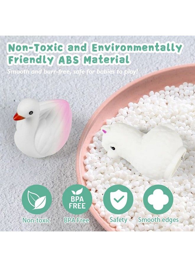 Bath Toys For Toddlers 13 No Hole Cute Light Up Bathtub Toys Floating Rubber Sea Animal Set With Flashing Colorful Led Light Unicorn Mermaid For Bathroom Shower Swimming Pool Party For Baby Girl Boy