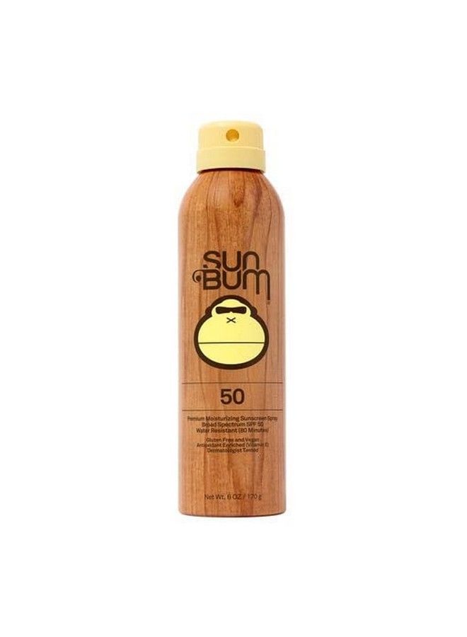 Original Spf 50 Sunscreen Spray ;Vegan And Hawaii 104 Reef Act Compliant (Octinoxate & Oxybenzone Free) Broad Spectrum Moisturizing Uva/Uvb Sunscreen With Vitamin E ; 6 Oz