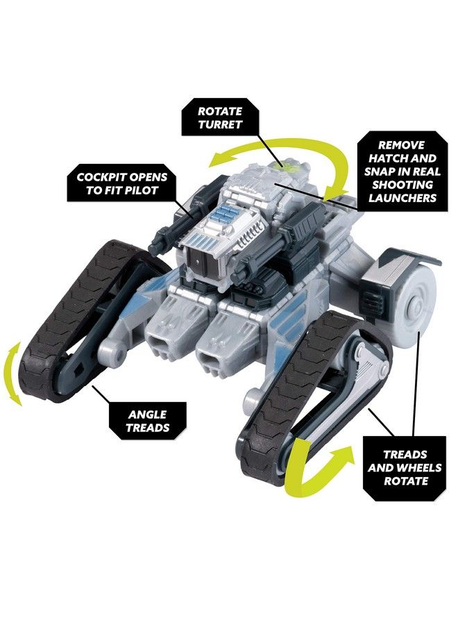 Snap Ships Scythe Av19 Tank Construction Toy For Custom Building And Battle Play Ages 8+
