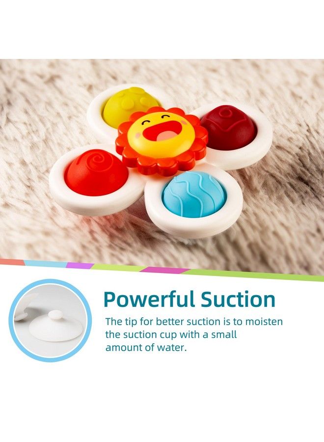 Suction Cup Spinnerz Toy Baby Bath Toys Fidget Blocks Simple Bubble High Chair Toys Sensory Toys For Infant 1218 Months Birthday Gifts For Toddler 13 And Kids Stress Relief (Farm)