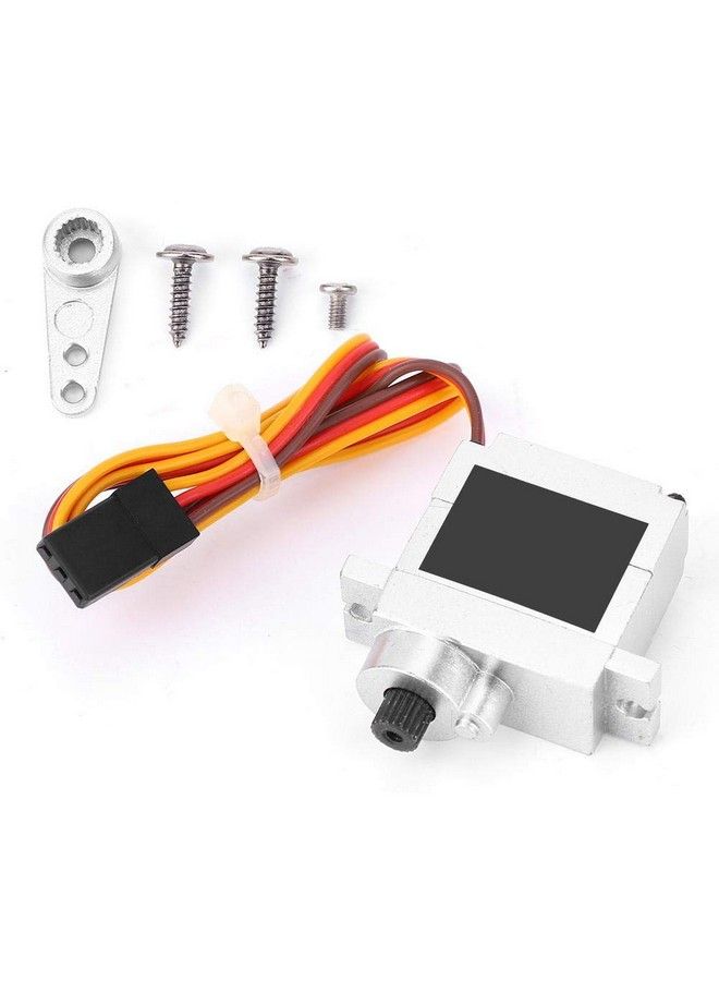Rc Metal Servo 9G Metal Servo Steering Engine Upgrade Spare Accessory Compatible With Wpl B1 B14 B16 B24 C14 C24 B36 1:16 Rc Truck(Silver)
