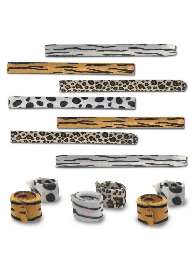 Animal Print Slap Bracelets For Kids Set Of 8 Assorted Slap Bands With Zebra Cheetah Tiger And Cow Prints Zoo Safari And Animal Birthday Party Favors And Goodie Bag Fillers