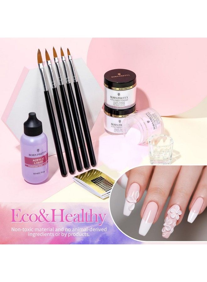 Acrylic Nail Kit With Everything Acrylic Powder And Liquid Monomer Set 24Colors Glitters Acrylic Nail Brush Nail Tips Nail Primer Nail Art Supplies For Acrylic Nails Extension Beginner Kit