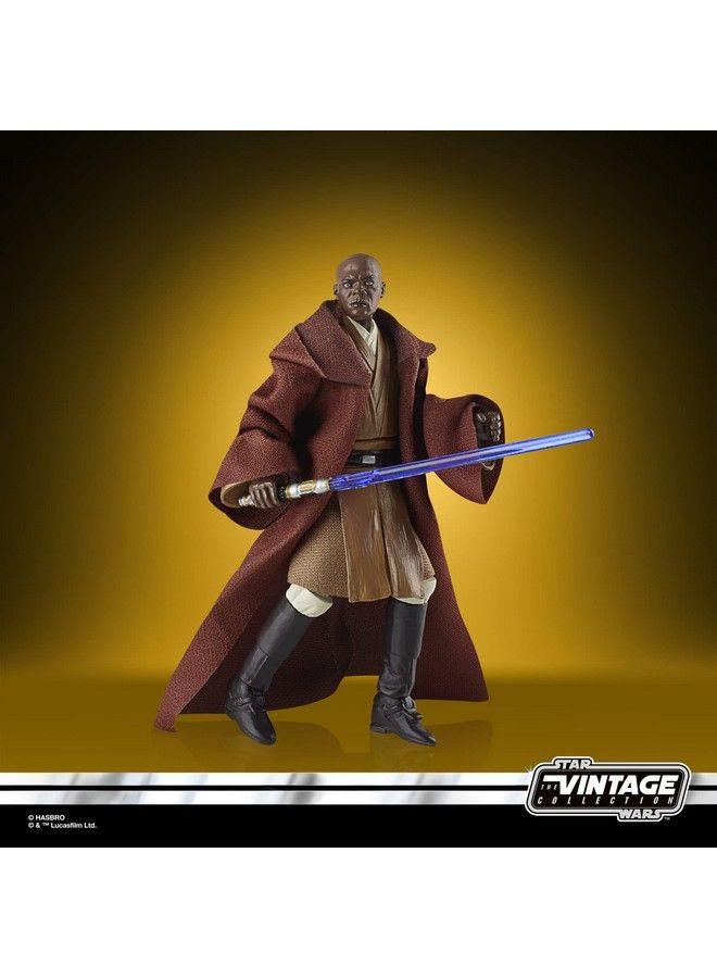 The Vintage Collection Mace Windu Toy Vc35 3.75Inchscale Attack Of The Clones Action Figure Toy Kids Ages 4 And Up
