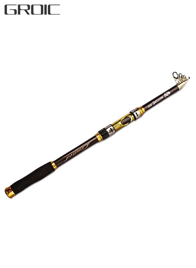 2.4M Fishing Rods Sea Rods Telescopic Fishing Pole Durable Lightweight Sensitive 24T Carbon Fiber Ultralight Travel Saltwater Freshwater Bass Salmon Trout Fishing