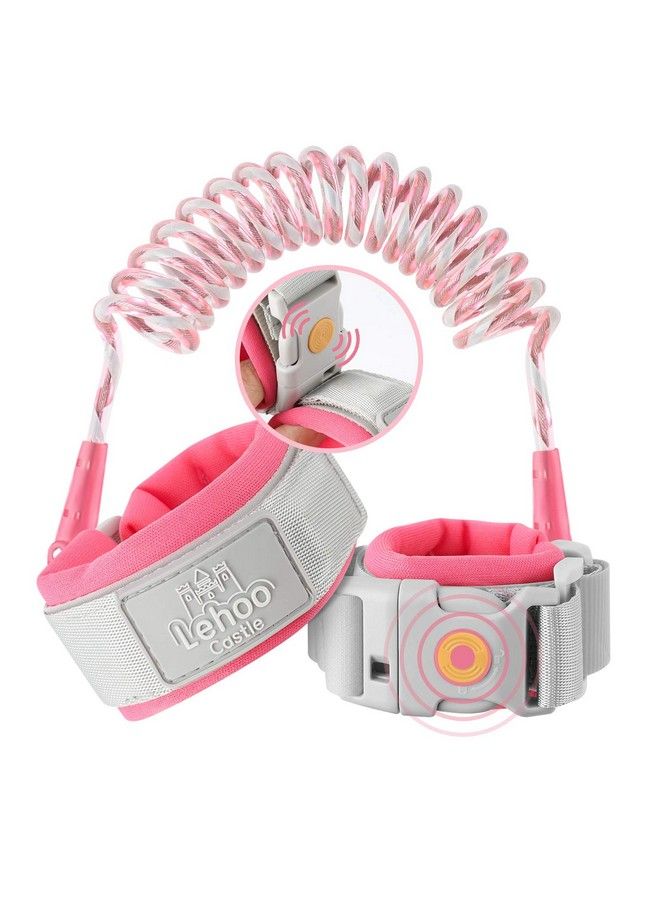 Upgraded Anti Lost Wrist Link Kid Harness With Induction Lock Safety Wrist Leash For Toddlers Kids Backpack Leash Child Leash Harness (Pink)