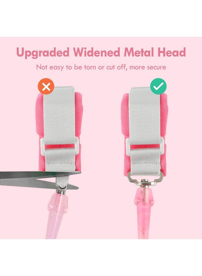 Upgraded Anti Lost Wrist Link Kid Harness With Induction Lock Safety Wrist Leash For Toddlers Kids Backpack Leash Child Leash Harness (Pink)