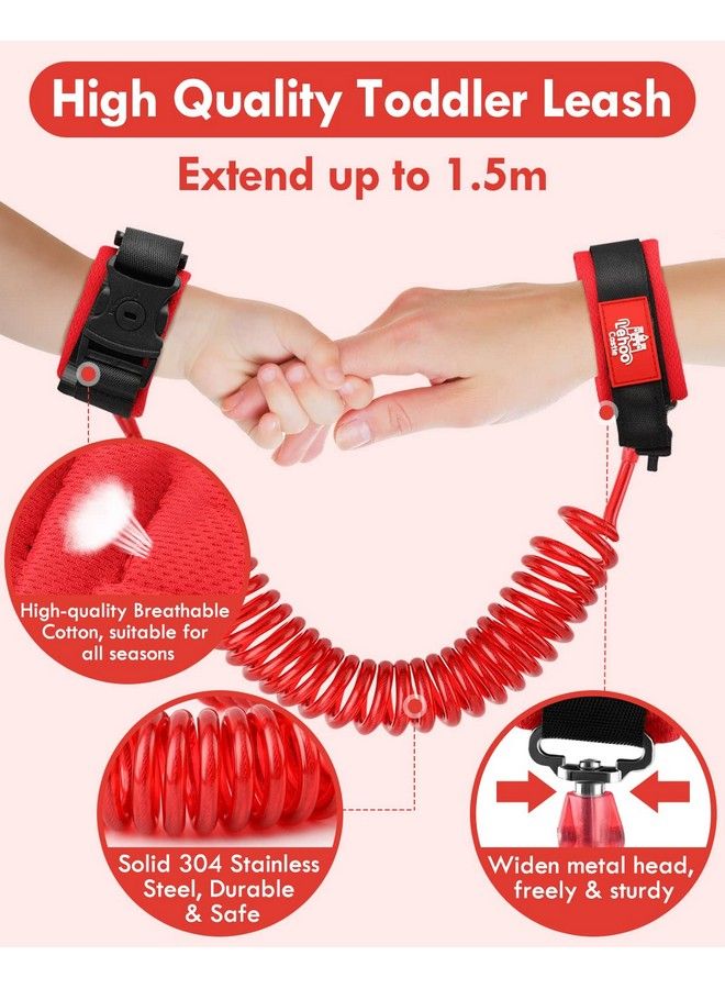 Toddler Harness With Leash 4In1 Toddler Leash With Anti Lost Wrist Link For Toddlers Kid Leashes For Girls Baby Leashes For Toddlers (Minnie)