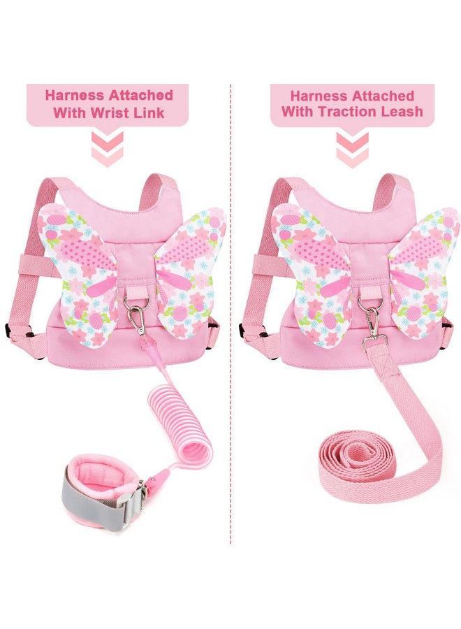 3 In 1 Toddler Harness Leashes + Anti Lost Wrist Link Kids Harness Children Leash For Girls Child Anti Lost Leash Baby Cute Harness Belt Strap Hold Kids Close While Walking