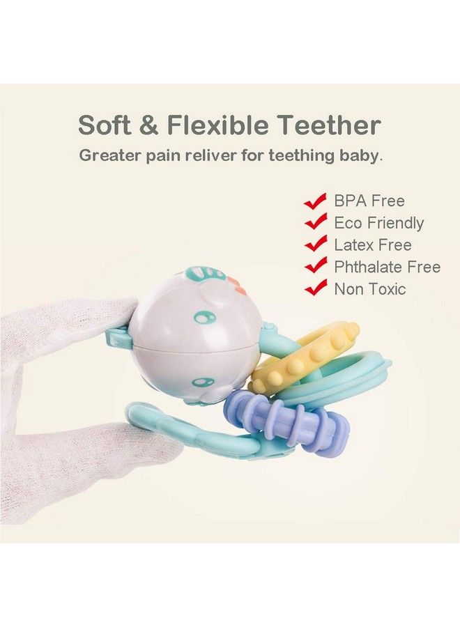 Baby Rattles Teether Baby Toys Newborn Toys Rattle Musical Toy Set Shaker Grab And Spin Early Educational Toys For Baby Infant Newborn Easter Gifts