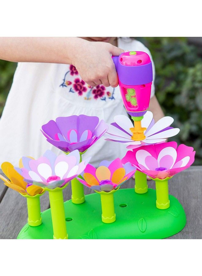 Design & Drill Stem Garden Flower Building Drill Toy 37Pieces Gift For Kids Ages 3+