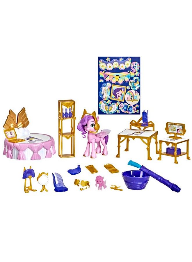 : A New Generation Royal Room Reveal Princess Pipp Petals 3Inch Pink Pony Waterreveal Accessories Toy For Kids Ages 5 And Up
