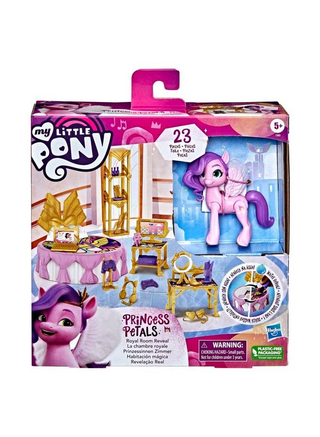 : A New Generation Royal Room Reveal Princess Pipp Petals 3Inch Pink Pony Waterreveal Accessories Toy For Kids Ages 5 And Up