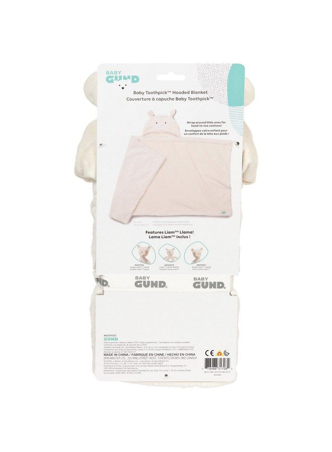 Baby Lil’ Luvs Hooded Blanket Liam Llama Ultra Soft Plush Security Blanket For Babies And Newborns