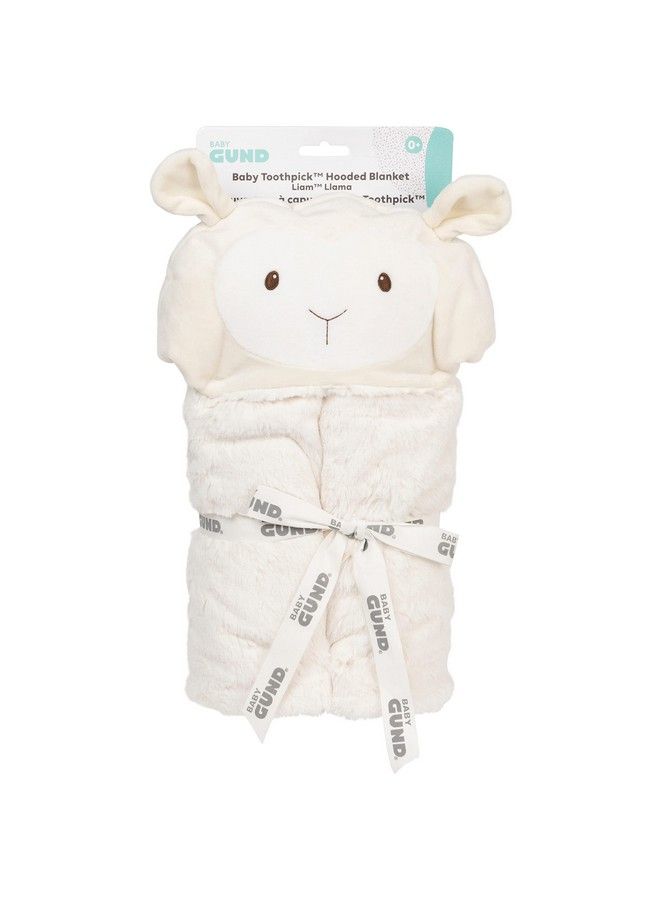 Baby Lil’ Luvs Hooded Blanket Liam Llama Ultra Soft Plush Security Blanket For Babies And Newborns