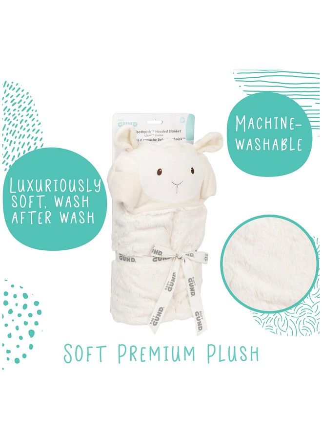 Baby Lil’ Luvs Hooded Blanket Liam Llama Ultra Soft Plush Security Blanket For Babies And Newborns