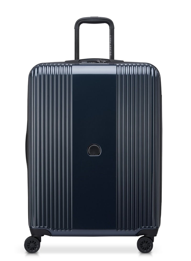 Delsey Ophelie 70cm Hardcase 4 Double Wheel Expandable Check-In Luggage Trolley Glossy Blue - 00389381962ME