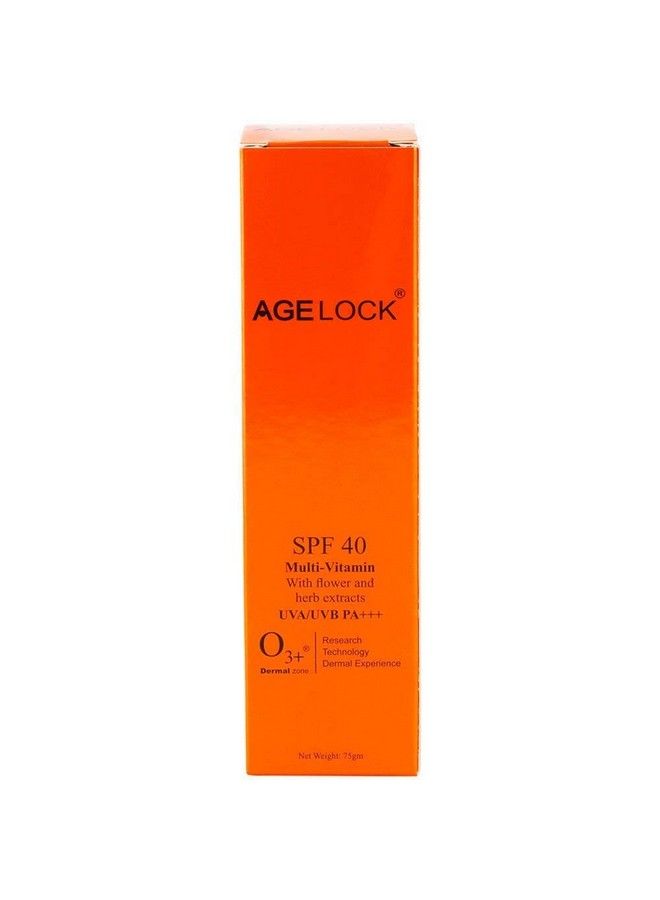 Agelock Multi Vitamin Sunscreen Spf 40 With Flower And Herb Extracts; Uva/Uvb Pa+++ (75Gm)