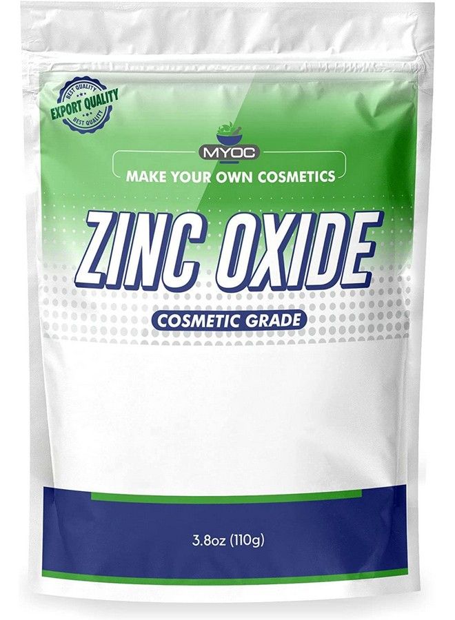 Pure & Fine Cosmetic Grade Quality White Zinc Oxide (Zno) Powder Nanosized Particles For Diy Personal And Beauty Care Raw Material Ideal For Spf Sunscreen Diaper Rash Cosmetics In Babies 110 Gm