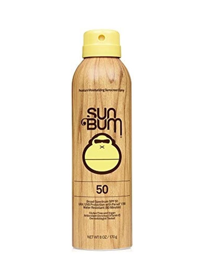 Original SPF 50 Sunscreen Spray Vegan And Reef Friendly Clear 170grams