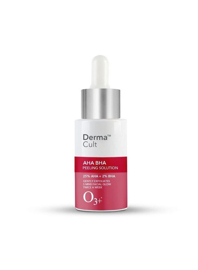 Derma Cult 25% Aha + 2% Bha Peeling Solution For Glowing Skin Smooth Texture & Pore Cleansing;Aha Bha Pha Peel For Weekend Exfoliation & Radiance; 30Ml