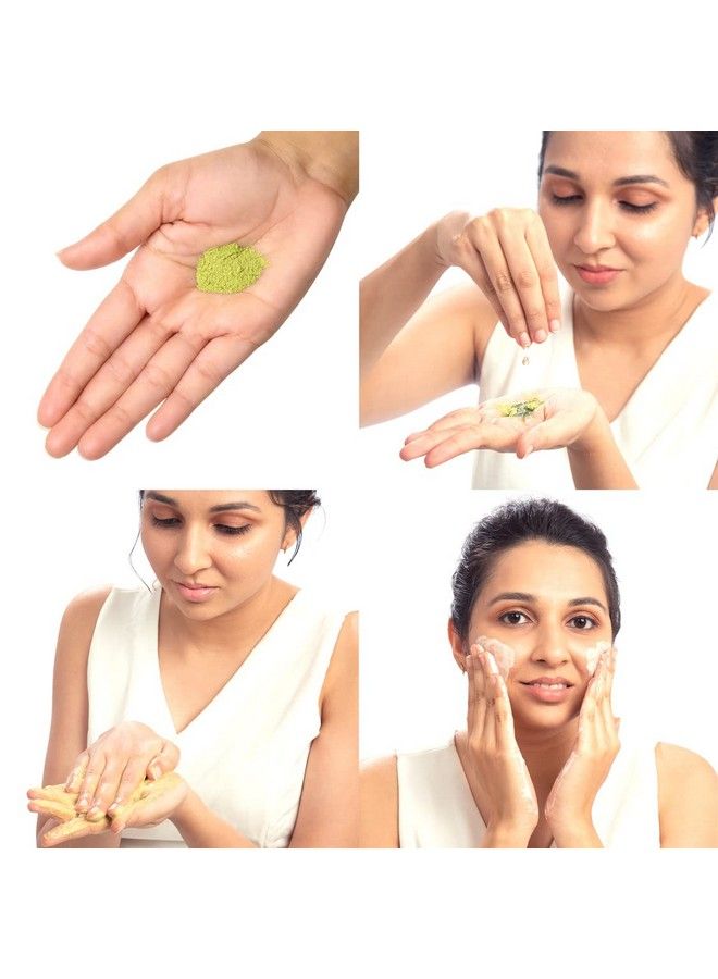 Neem Face Wash; Reduces Acne & Pimples; With Bergamot For Clear Skin; 100% Natural Powder Facewash; 30G