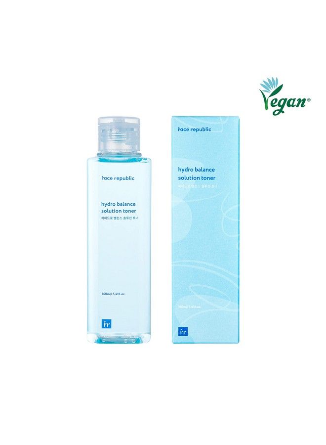Hydro Balance Solution Toner 160Ml ; Vegan Certified ; Hydrating & Balancing ; Dermatologically Tested ; No Artificial Fragrance & Coloring ; Crueltyfree ; Korean Skincare