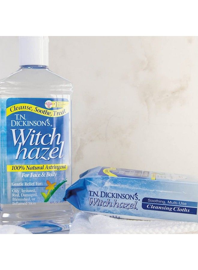 Witch Hazel New Soothing Multiuse Cleansing Cloth Clear 25 Count