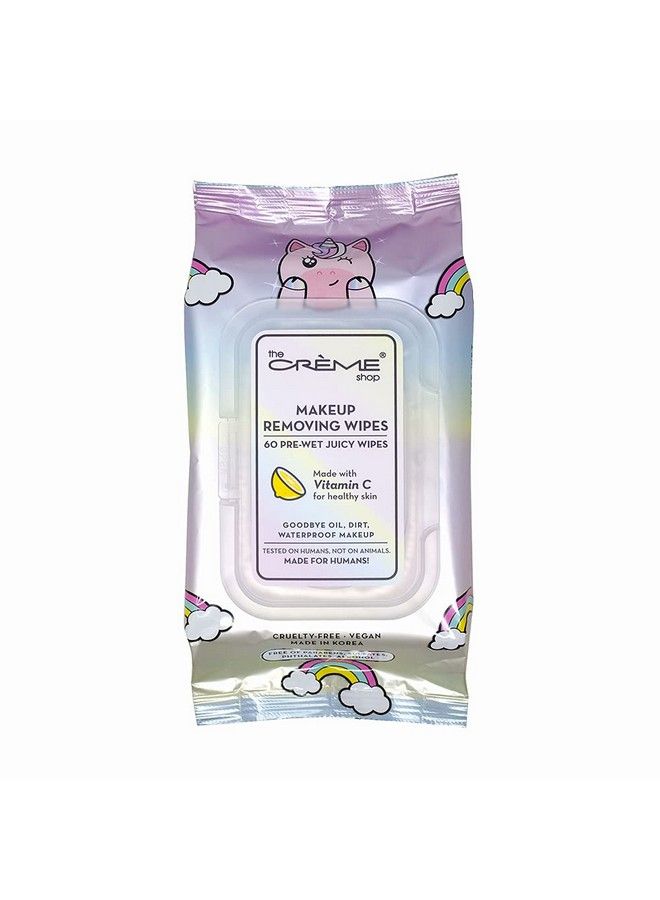 Makeup Removing Wipes Made With Vitamin C For Healthy Skin (60 Prewet Juicy Wipes)
