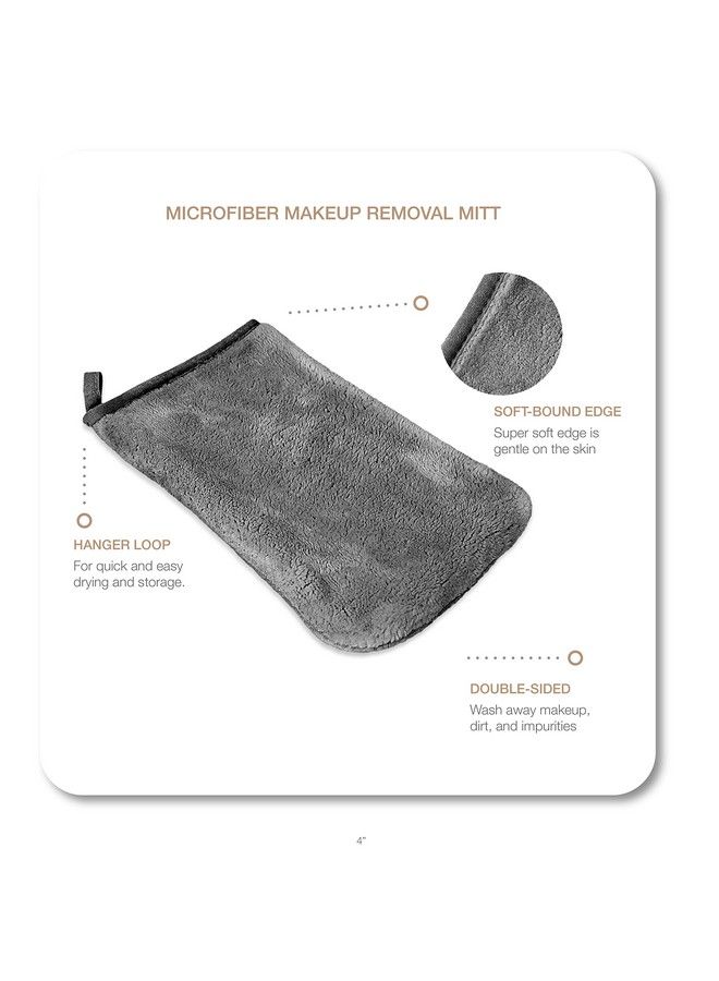 Microfiber Wash Cloth And Makeup Removal Facial Cleansing Cleaning Mitt 3 Pack