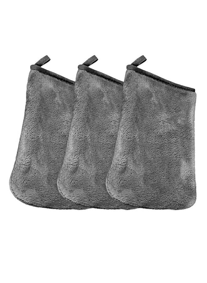 Microfiber Wash Cloth And Makeup Removal Facial Cleansing Cleaning Mitt 3 Pack