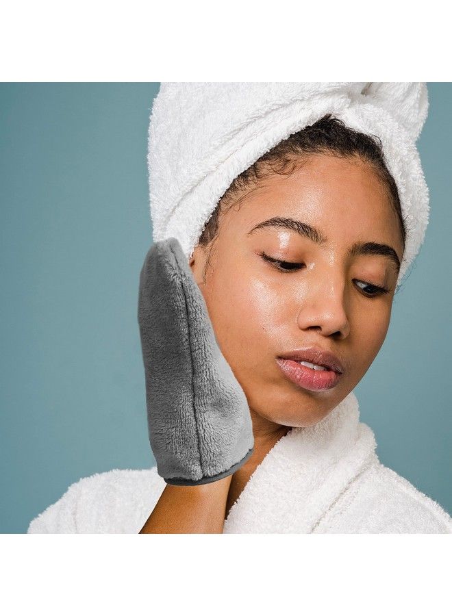 Microfiber Wash Cloth And Makeup Removal Facial Cleansing Cleaning Mitt 3 Pack