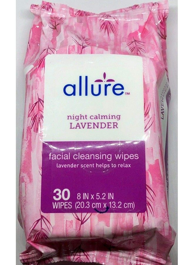 Night Calming Facial Cleansing Wipes 30Ct (Lavender)