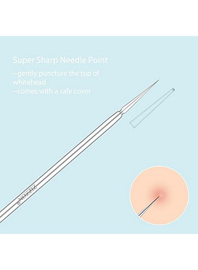 Titanium Lancet Needle Acne Blackhead Remover Pimple Extractor Popper Tool